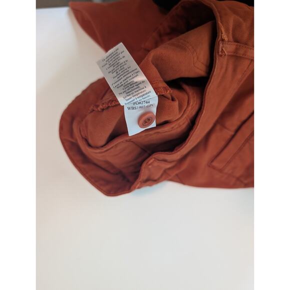 Faherty Uma High Waisted Cropped Pants in Ginger Spice Size 29 - Picture 14 of 16